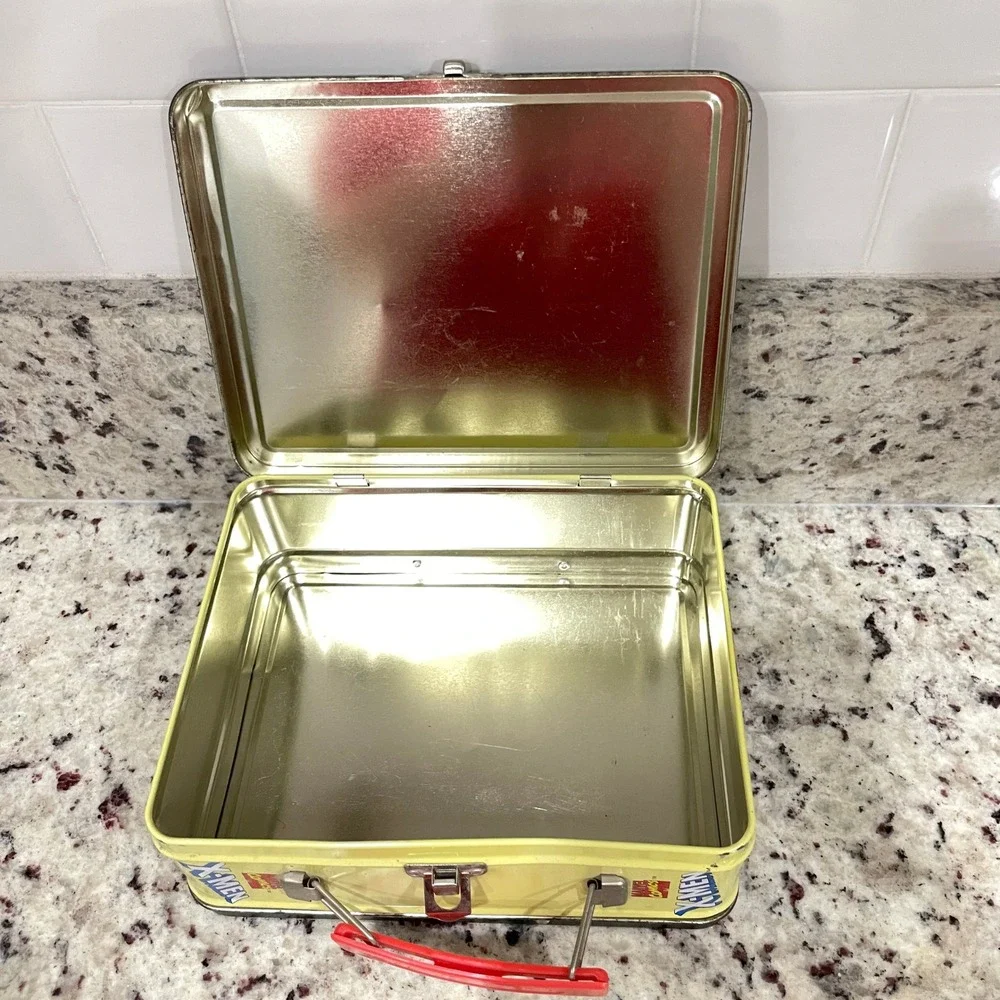 Vintage 1998 Marvel X-Men Metal Lunch Box Rare Violet Background Wolverine Storm